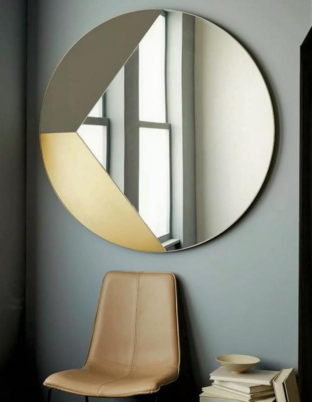 Дизайнерское круглое зеркало