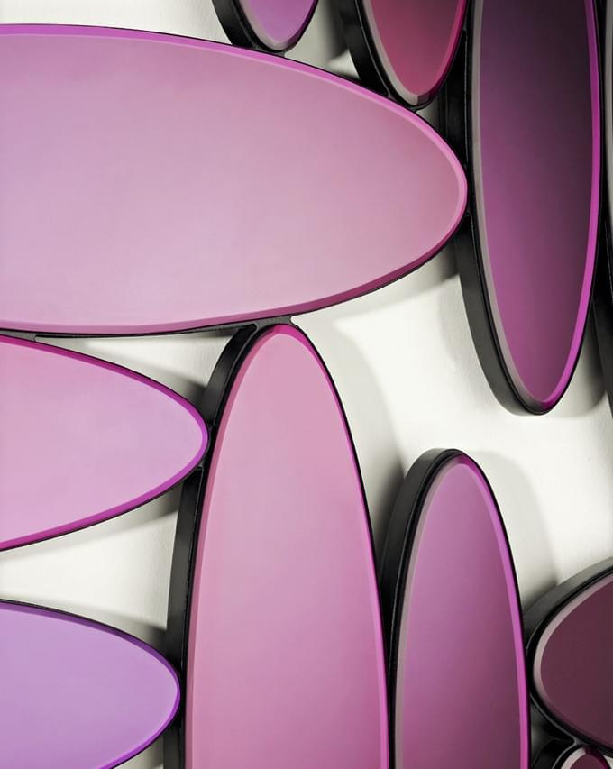 Матовое пурпурное зеркало