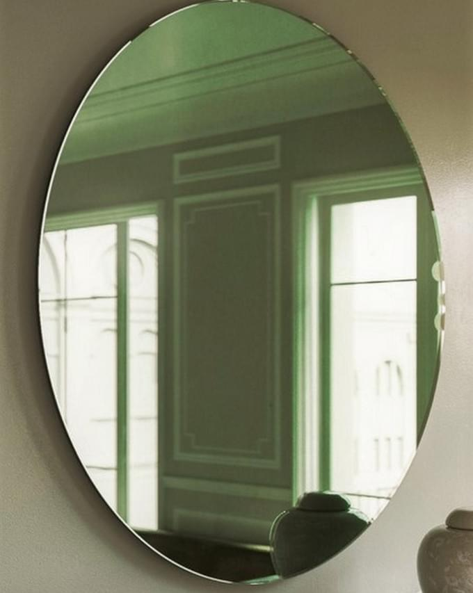 Круглое зеленое зеркало